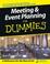 Cover of: Meeting & event planning for dummies