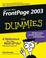 Cover of: Front Page 2003 for Dummies