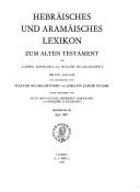 Cover of: Hebraisches Und Aramaisches Lexikon Zum Alten Testament
