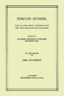 Cover of: Ideen Zu Einer Reine Phanomelogie Und Phanomenologischen Philosophie