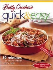Cover of: Betty Crocker's Quick & Easy Cookbook
