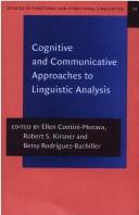 Cover of: Cognitive and Communicative Approaches to Linguistic Analysis