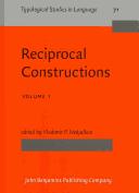 Cover of: Reciprocal Constructions (Typological Studies in Language)