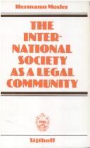 Cover of: The international society as a legal community