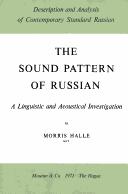 Cover of: The Sound Pattern of Russian Dacsr 1 Ee by Halle