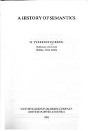 Cover of: history of semantics
