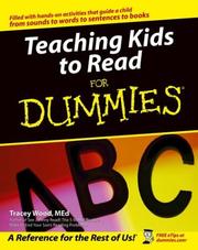 Cover of: Teaching Kids to Read for Dummies by Tracey Wood