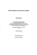 Cover of: Dynamic Compaction of Ceramics and Composities | Erik Peter Carton