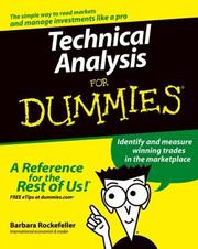 Cover of: Technical analysis for dummies by Barbara Rockefeller