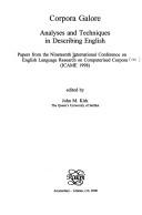 Corpora galore: analyses and techniques in describing English by International Conference on English Language Research on Computerised Corpora, 19th, ICAME 1998.