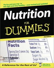 Cover of: Nutrition for Dummies