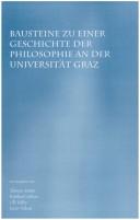Cover of: Bausteine Zu Einer Geschichte Der Philosophie An Der Universität Graz
