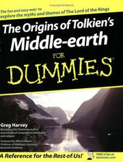Cover of: The origins of Tolkien