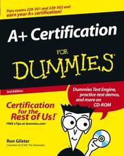 Cover of: A+ Certification for Dummies