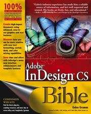Cover of: Adobe InDesign CS bible by Galen Gruman