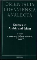 Cover of: Studies in Arabic and Islam: Proceedings of the 19th Congress  by Stefan Leder
