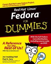 Cover of: Red Hat Linux Fedora for dummies