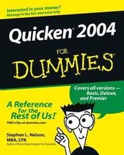 Cover of: Quicken 2004 for dummies by Stephen L. Nelson
