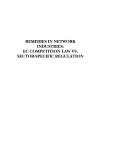 Cover of: Remedies in Network Industries: Ec Competition Law Vs. Sector-specific Regulation