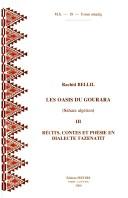 Cover of: oasis du Gourara (Sahara algrien) ; III : Rcits, contes et posie en dialecte 'tazenatit'