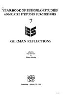 Cover of: German Reflections (Yearbook of European Studies) by Joep Leerssen