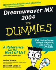 Cover of: Dreamweaver MX 2004 for dummies