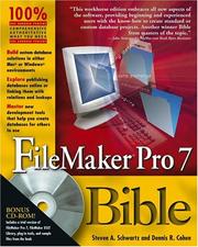Cover of: FileMaker Pro 7 bible by Steven A. Schwartz