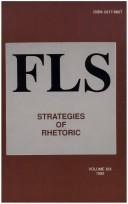 Cover of: Strategies Of Rhetoric.(French Literature Series 19) by Freeman G. Henry
