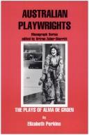 Cover of: The Plays of Alma De Groen