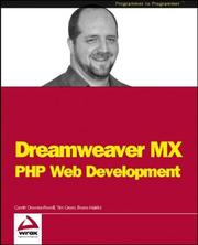 Cover of: Dreamweaver MX by Gareth Downes-Powell, Bruno Mairlot, Tim Green, Gareth Downes-Powell, Tim Green, Bruno Mairlot