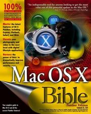 Cover of: Mac OS X Bible, Panther Edition