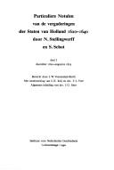 Particuliere notulen van de vergaderingen der Staten van Holland, 1620-1640 (Rijks geschiedkundige publicatien. Grote serie) by Holland (Netherlands : Province)