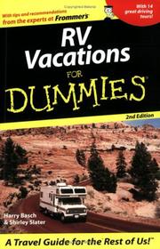 Cover of: RV Vacations for Dummies by Shirley Slater, Harry Basch