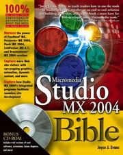 Macromedia Studio MX 2004 Bible by Joyce J. Evans