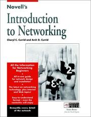 Cover of: Novell's introduction to networking