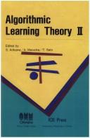 Algorithmic Learning Theory II, by S. Arikawa