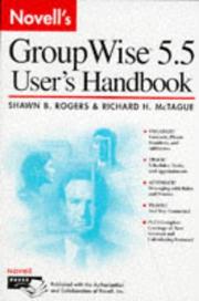 Cover of: Novell's GroupWise 5.5 user's handbook