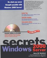 Cover of: Windows 2000 Server Secrets