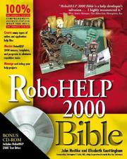 RoboHelp 2000 Bible by John Hedtke, Elisabeth Knottingham