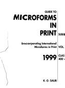 Cover of: Guide to Microforms in Print Subject 1999 (Guide to Microforms in Print Subject)