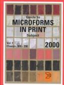 Cover of: Guide to Microforms in Print 2000: Subject (Guide to Microforms in Print Subject)