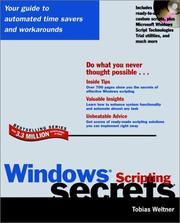 Cover of: Windows: Scripting Secrets