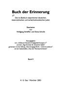 Cover of: Buch der Erinnerung an die ins Baltikum deportierten deutschen, österreichischen und tschechoslowakischen Juden.