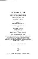 Cover of: Homers Ilias. Gesamtkommentar Auf der Grundlage der Ausgabe von Ameis-Hentze-Cau: Fasz. 2: Kommentar