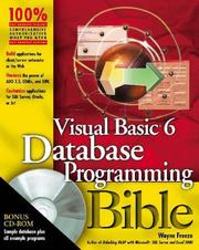 Cover of: Visual Basic 6 Database Programming Bible