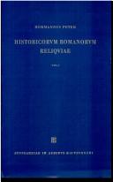 Cover of: Historicorum Romanorum Reliquiae, vol. I