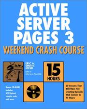 Cover of: Active Server Pages 3 Weekend Crash Course by Eric A. Smith
