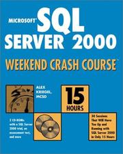 Cover of: Microsoft SQL Server 2000 Weekend Crash Course