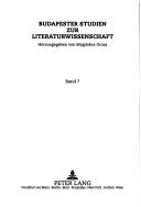 Cover of: Archiv - Zitat - Nachleben: Die Medien Bei Walter Benjamin Und Das Medium Benjamin (Budapester Studien Zur Literaturwissenschaft)