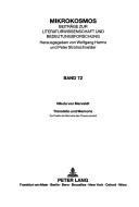 Cover of: Translatio Und Memoria: Zur Poetik Der Memoria Des Prosa Lancelot (Mikrokosmos. Beitrage Zur Literaturwissenschaft Und Bedeutun)